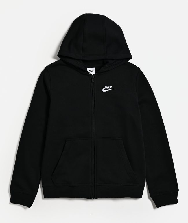 Nike Sportswear Kids Black Zip Hoodie