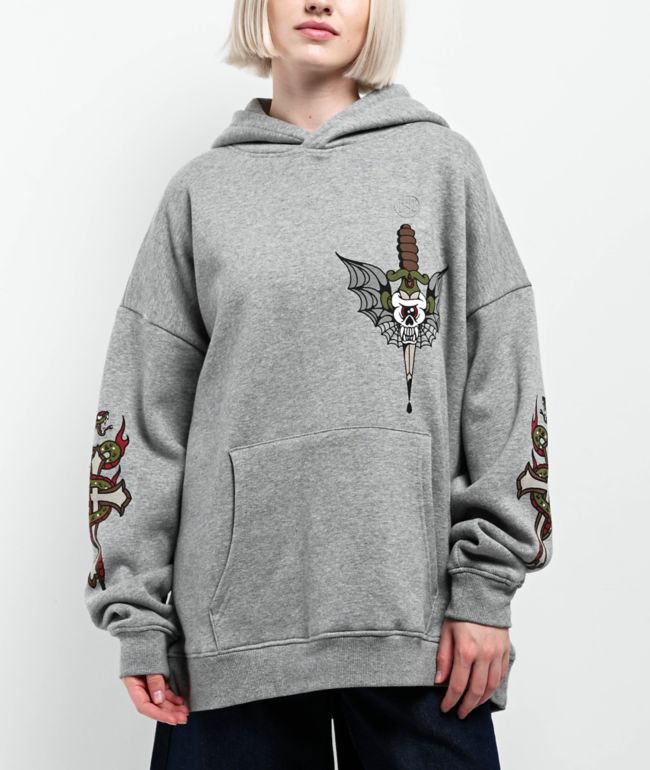 Ninth Hall Alina Grey Oversized Hoodie - thumbnail 2