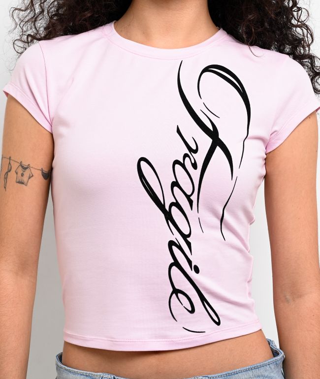 Ninth Hall Alina Pink Crop T-Shirt - thumbnail 3