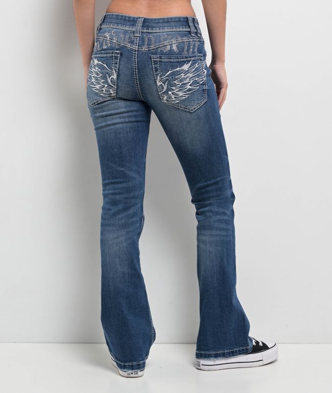 Ninth Hall Alyssia Blue Wash Bootcut Jeans