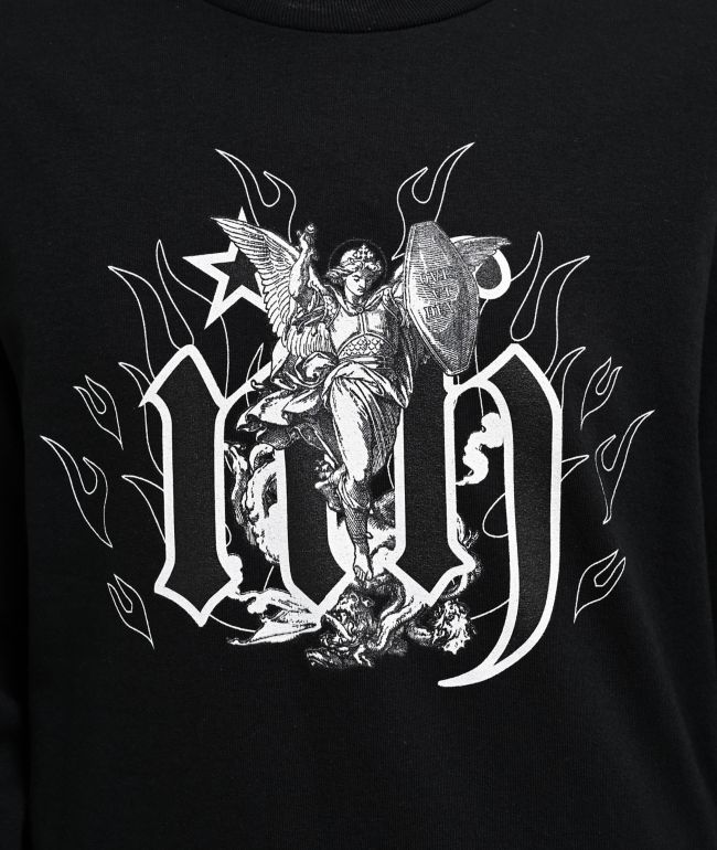 Ninth Hall Angels Black Long Sleeve T-Shirt - thumbnail 3