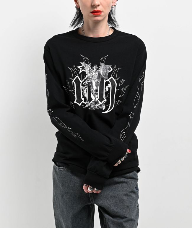 Ninth Hall Angels Black Long Sleeve T-Shirt
