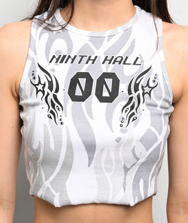 Ninth Hall Ashlee 00 White Crop Tank Top - thumbnail 3