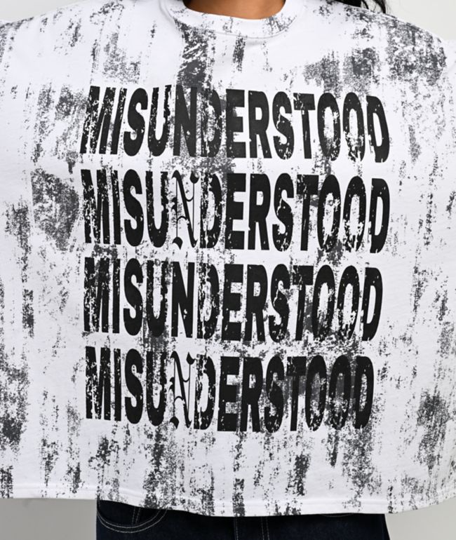 Ninth Hall Ciara Misunderstood Washed White T-Shirt - thumbnail 3
