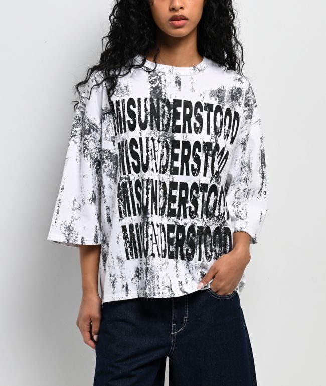 Ninth Hall Ciara Misunderstood Washed White T-Shirt
