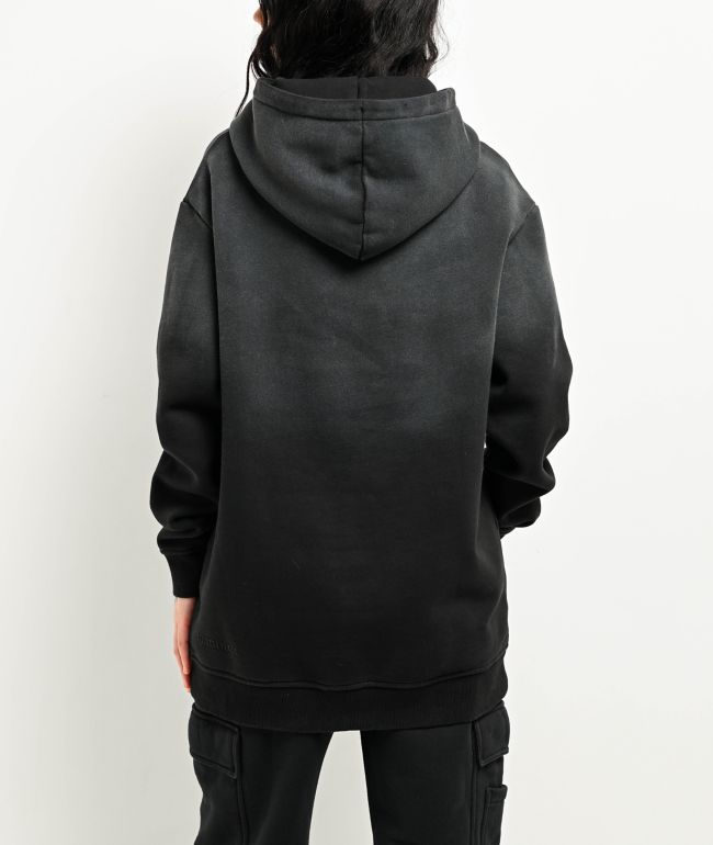 Ninth Hall Fundamentals Jayce Black Sun Bleached Oversized Hoodie - thumbnail 2