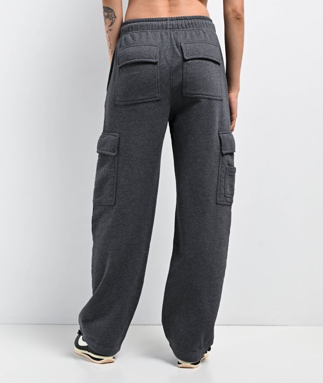 Ninth Hall Fundamentals Koa Heather Grey Cargo Relaxed Sweatpants - thumbnail 2