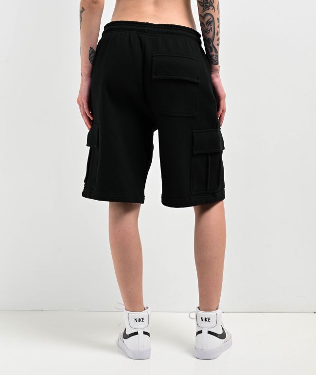 Ninth Hall Fundamentals Morgan Black Cargo Sweat Shorts - thumbnail 2