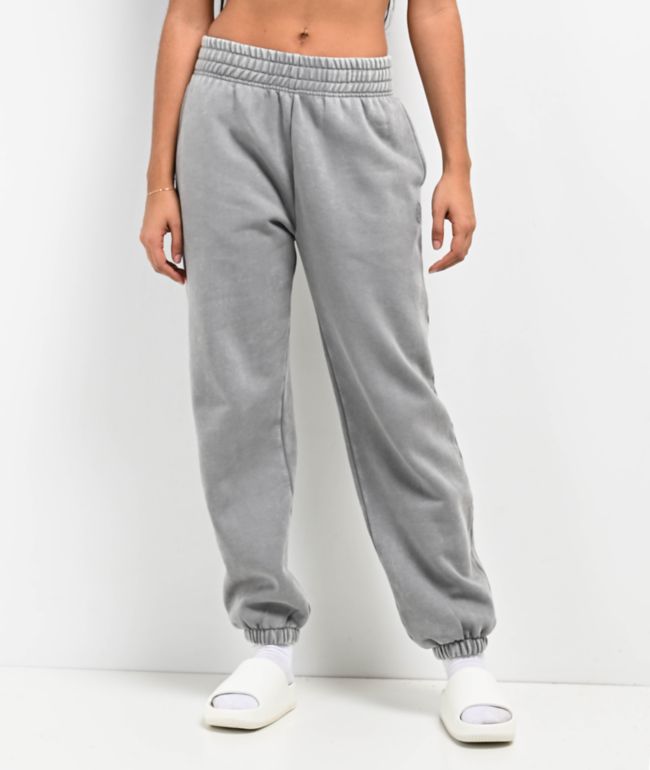 Ninth Hall Fundamentals Sibyl Grey Mineral Wash Relaxed Sweatpants