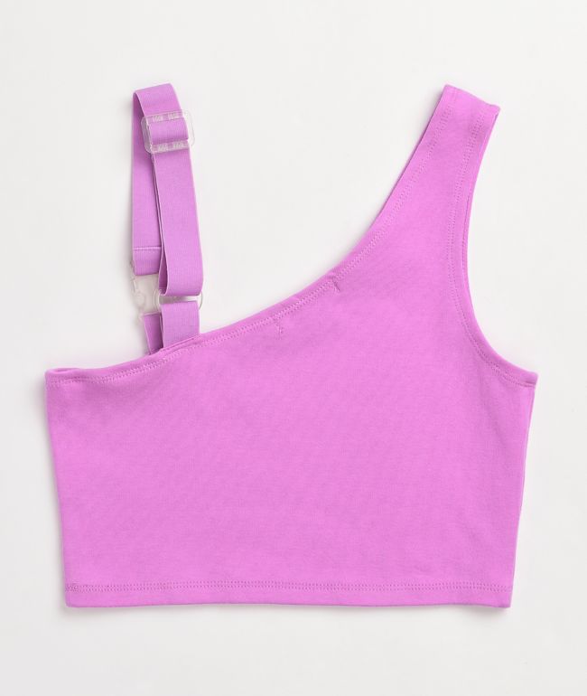 Ninth Hall Haze One Shoulder Purple Tank Top - thumbnail 2