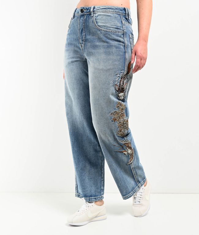 Ninth Hall Idle Consult Straight Leg Denim Jeans - thumbnail 3