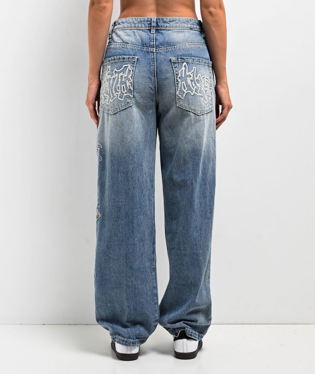 Ninth Hall Idle Consult Straight Leg Denim Jeans - thumbnail 2