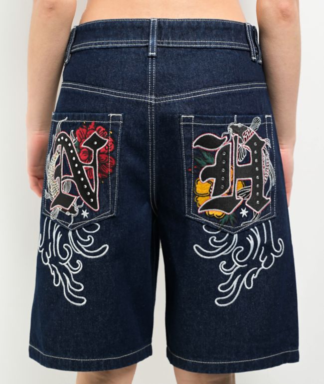 Ninth Hall Idle Dark Blue Shorts - thumbnail 3