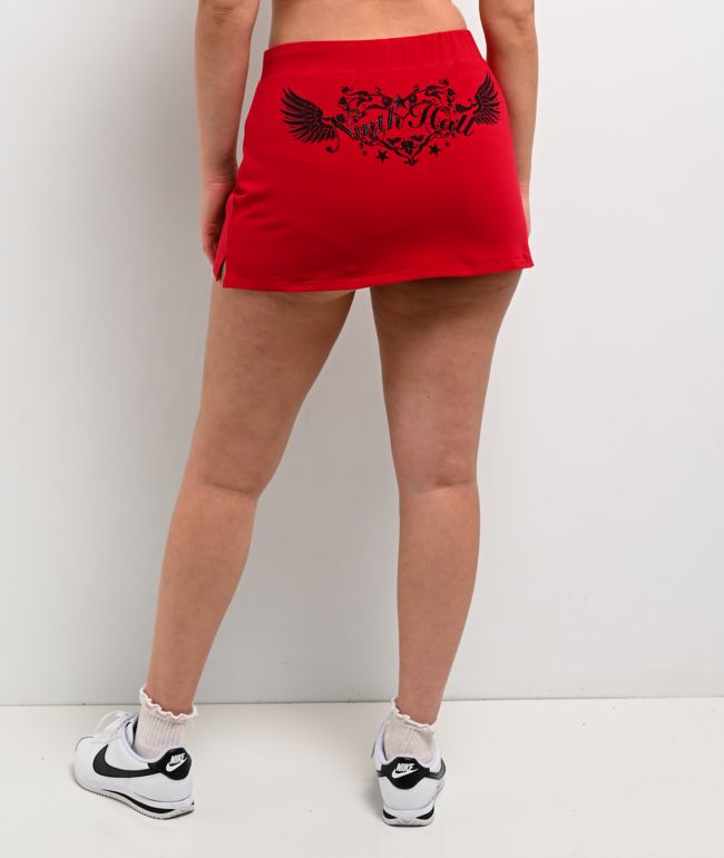 Ninth Hall Khloe Jester Red Skirt - thumbnail 2