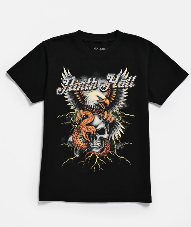 Ninth Hall Kids Eagle Rock Black T-Shirt