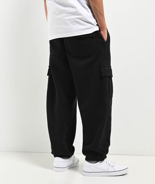 Ninth Hall Kids Stash Black Cargo Sweatpants - thumbnail 2
