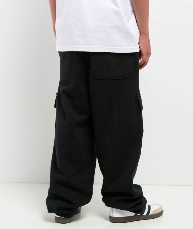 Ninth Hall Kids Stash Black Cargo Sweatpants - thumbnail 2