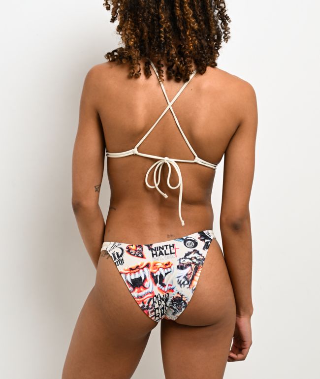 Ninth Hall Leslie White Triangle Bikini Top - thumbnail 2