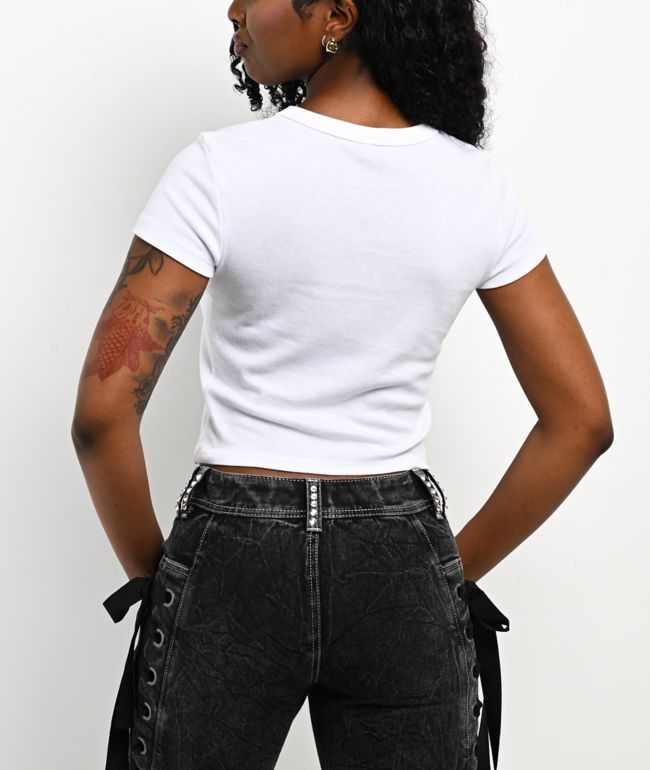 Ninth Hall Marching Band White Crop T-Shirt - thumbnail 2