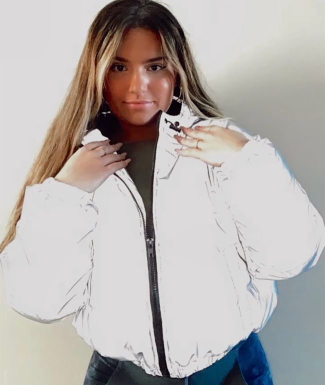Ninth Hall Reflect Silver Puffer Jacket - thumbnail 2