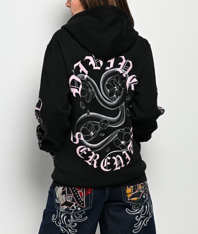 Ninth Hall Serenity Black Zip Hoodie - thumbnail 2