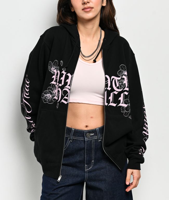 Ninth Hall Serenity Black Zip Hoodie