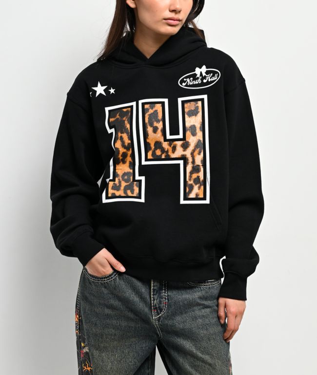 Ninth Hall Varsity Rose Black Hoodie