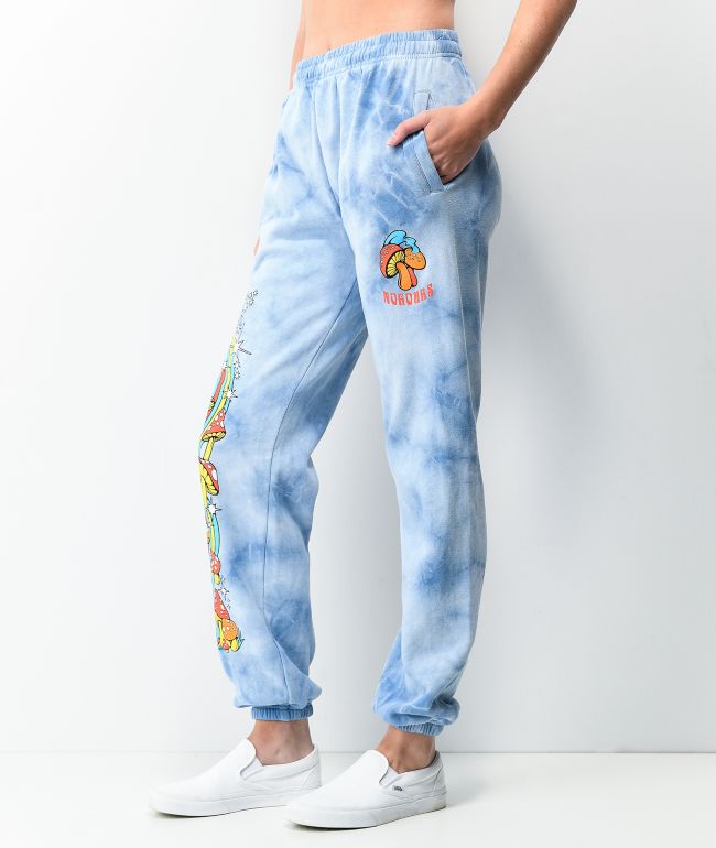 NoHours Passion Blue Tie Dye Sweatpants - thumbnail 3