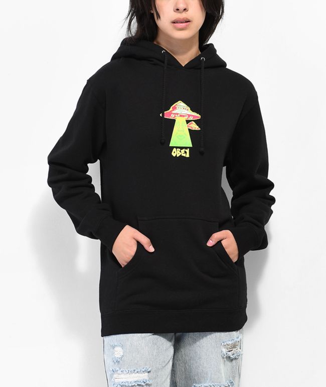 Obey Abduction Black Hoodie