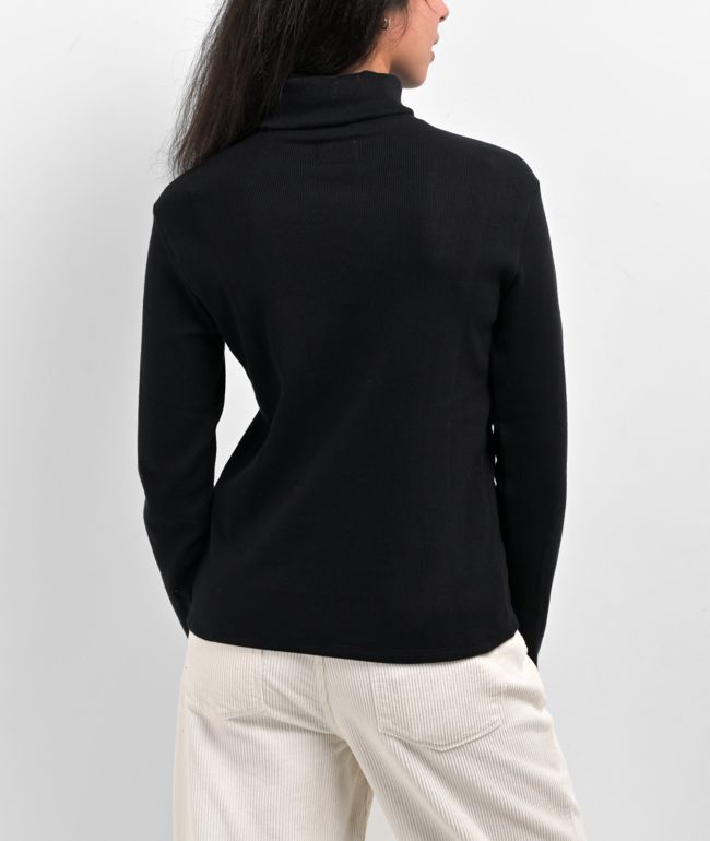 Obey Belle Black Turtle Neck Sweater - thumbnail 2