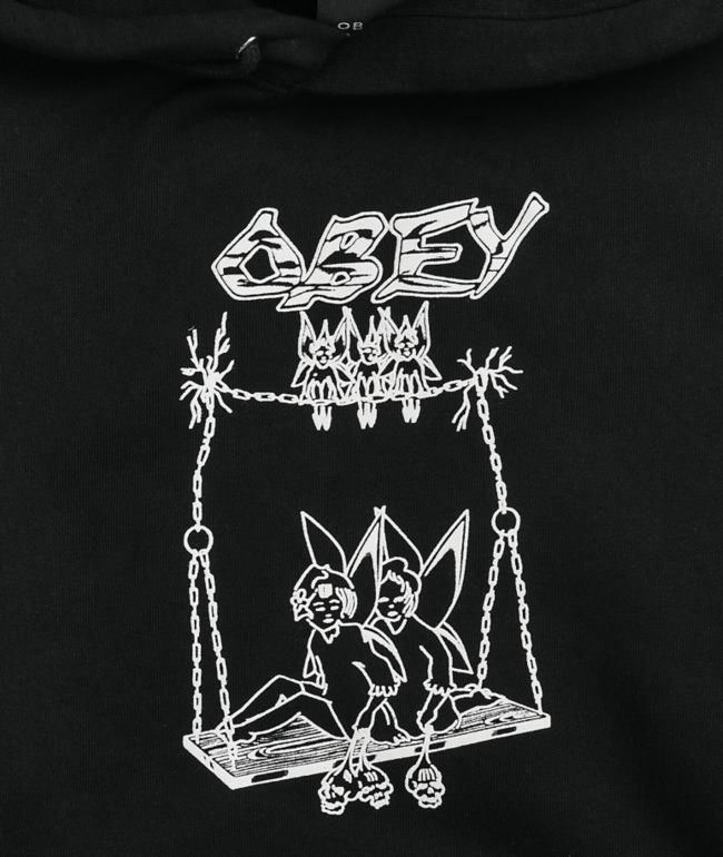 Obey Cast Out 2 Black Hoodie - thumbnail 3
