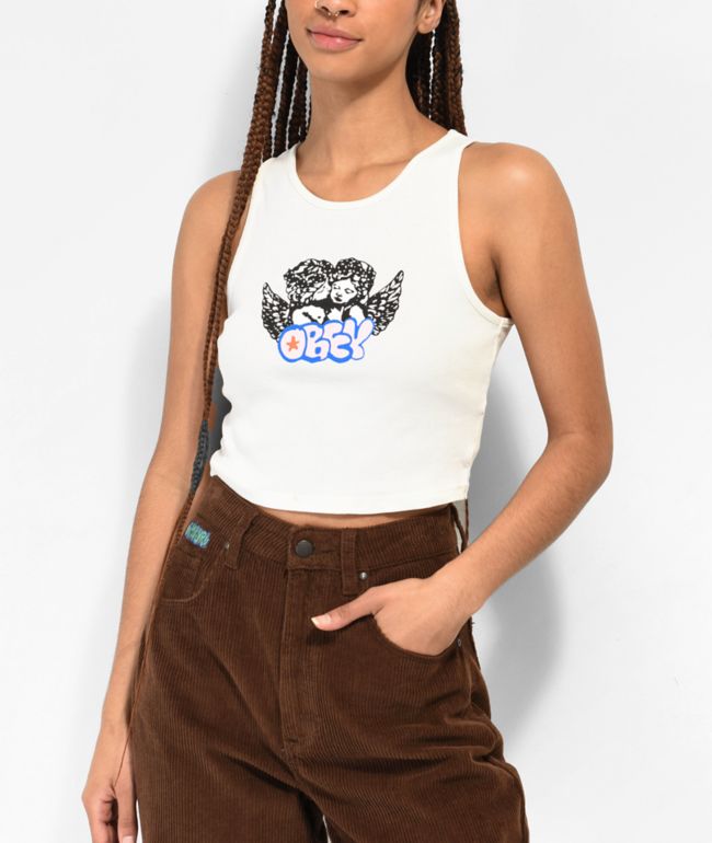 Obey Cherub Cheek Kiss Natural Tank Top