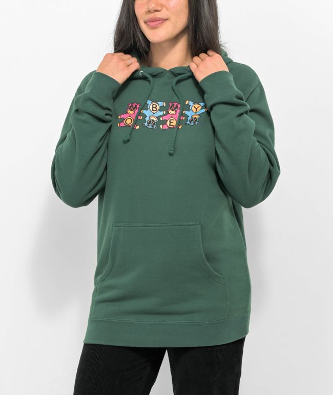 Obey Circus Bears Green Hoodie