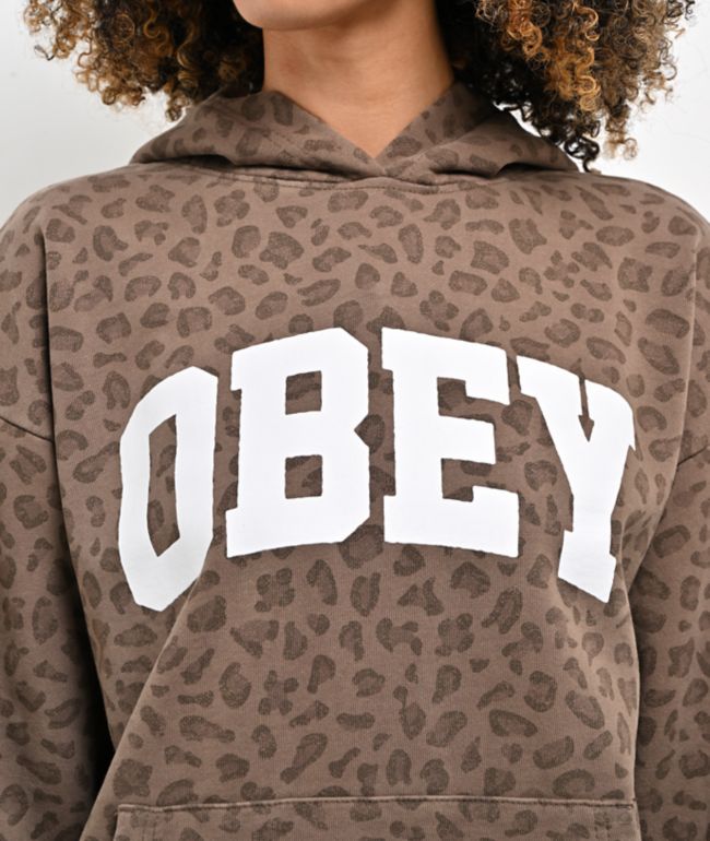 Obey Collegiate Leopard Hoodie - thumbnail 3