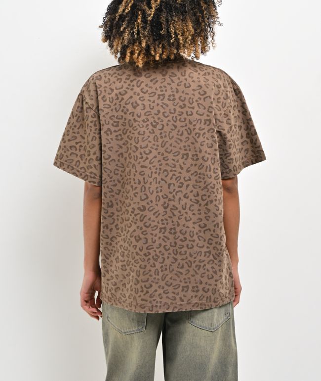 Obey Collegiate Leopard T-Shirt - thumbnail 2