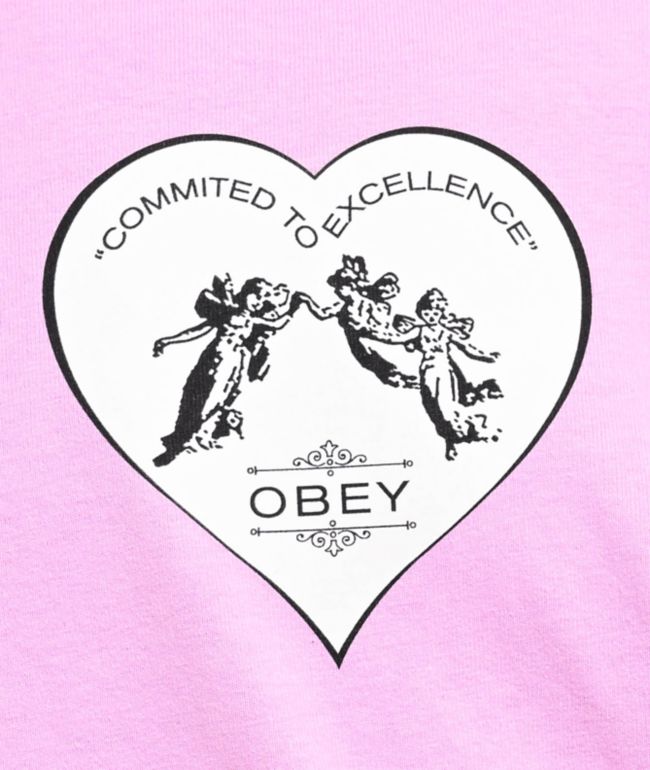 Obey Committed To Excellence Lavender T-Shirt - thumbnail 3