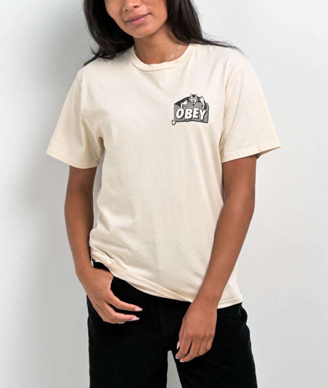 Obey Devil Natural Pigment Dye T-Shirt - thumbnail 2