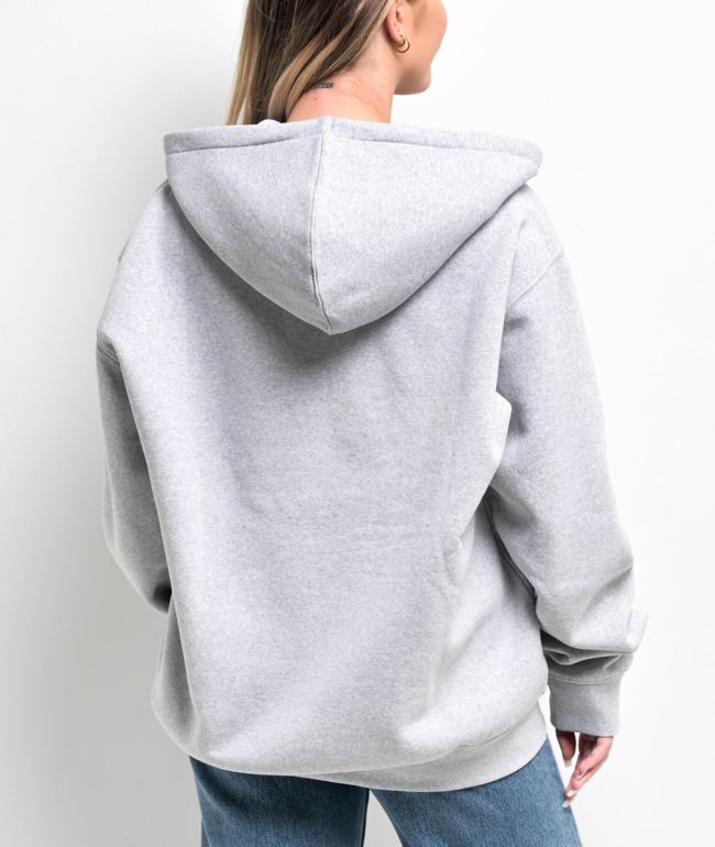Obey Established Works Grey Zip Hoodie - thumbnail 2