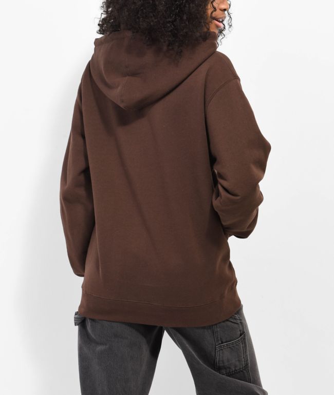 Obey Falling Angels Brown Hoodie - thumbnail 2