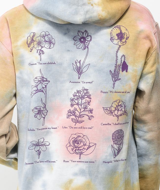 Obey Flower Packet Tie Dye Hoodie - thumbnail 3