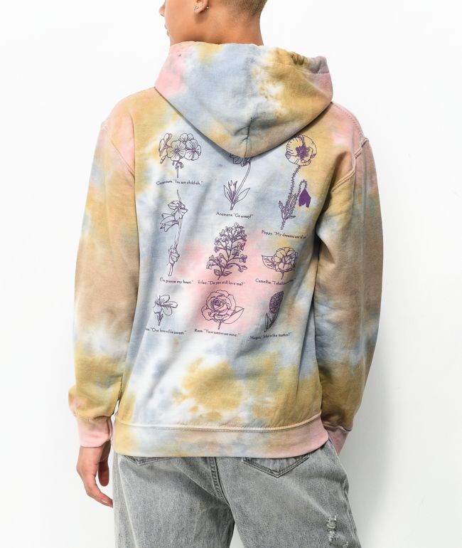 Obey Flower Packet Tie Dye Hoodie