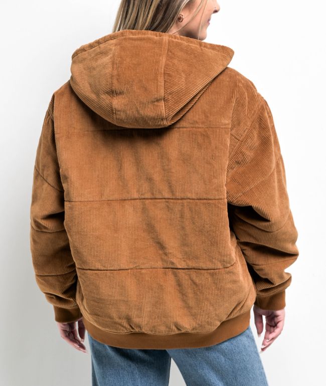 Obey Forever Bomber Brown Corduroy Jacket - thumbnail 2