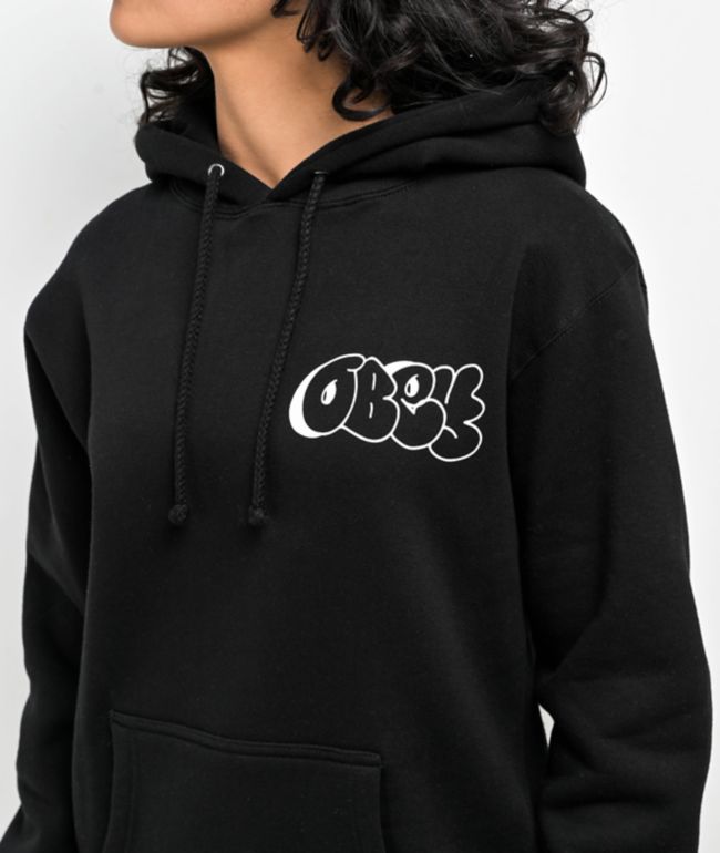Obey Graffiti 2 Black Hoodie - thumbnail 3