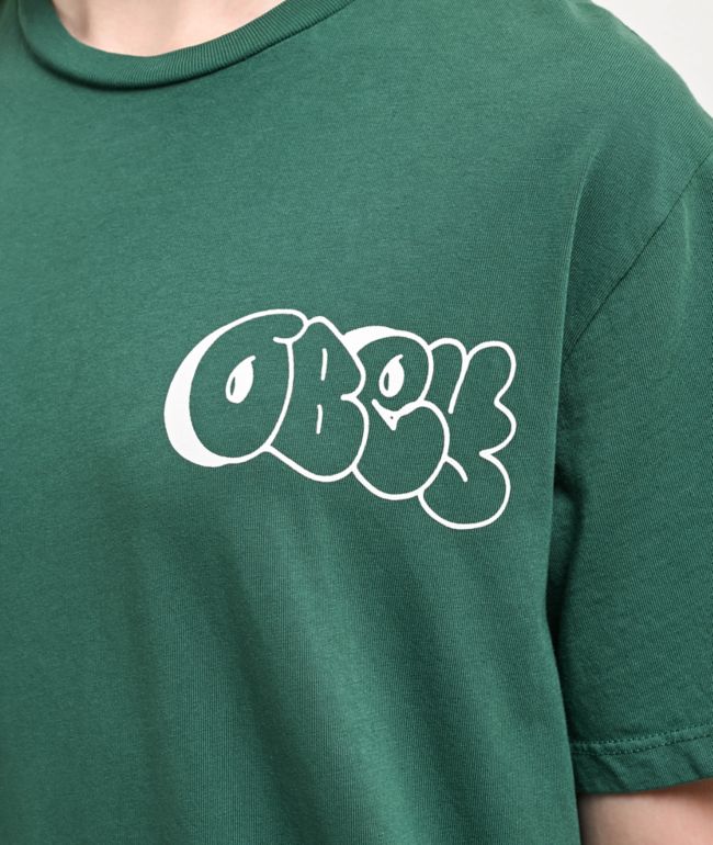 Obey Graffiti 2 Green T-Shirt - thumbnail 3