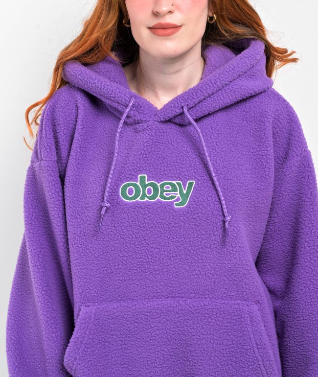 Obey Harper Purple Hoodie - thumbnail 3