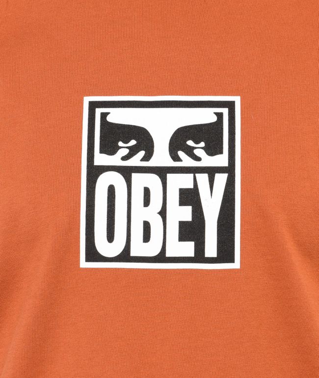 Obey Icon Eyes Brown T-Shirt - thumbnail 2