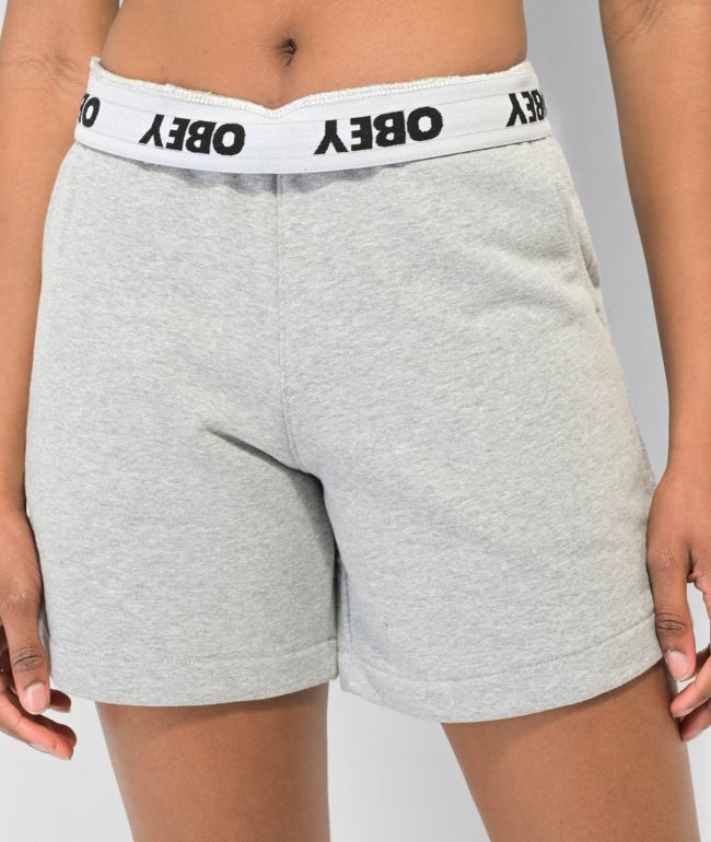 Obey Kori Grey Terry Sweat Shorts - thumbnail 3