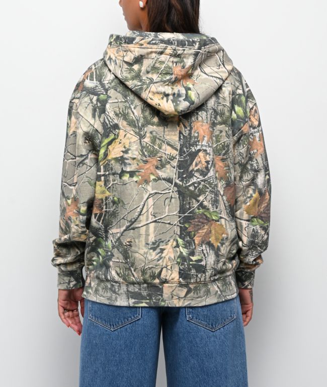 Obey Leaf Collegiate Camo Hoodie - thumbnail 2