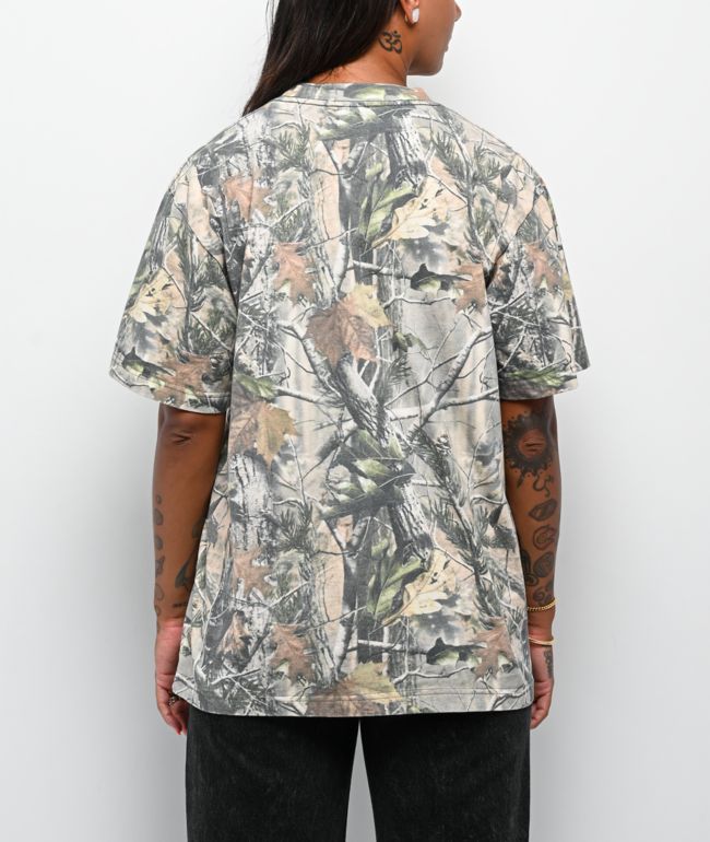 Obey Leaf Collegiate Camo T-Shirt - thumbnail 2
