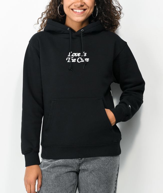 Obey Love Is Cure Black Hoodie - thumbnail 2